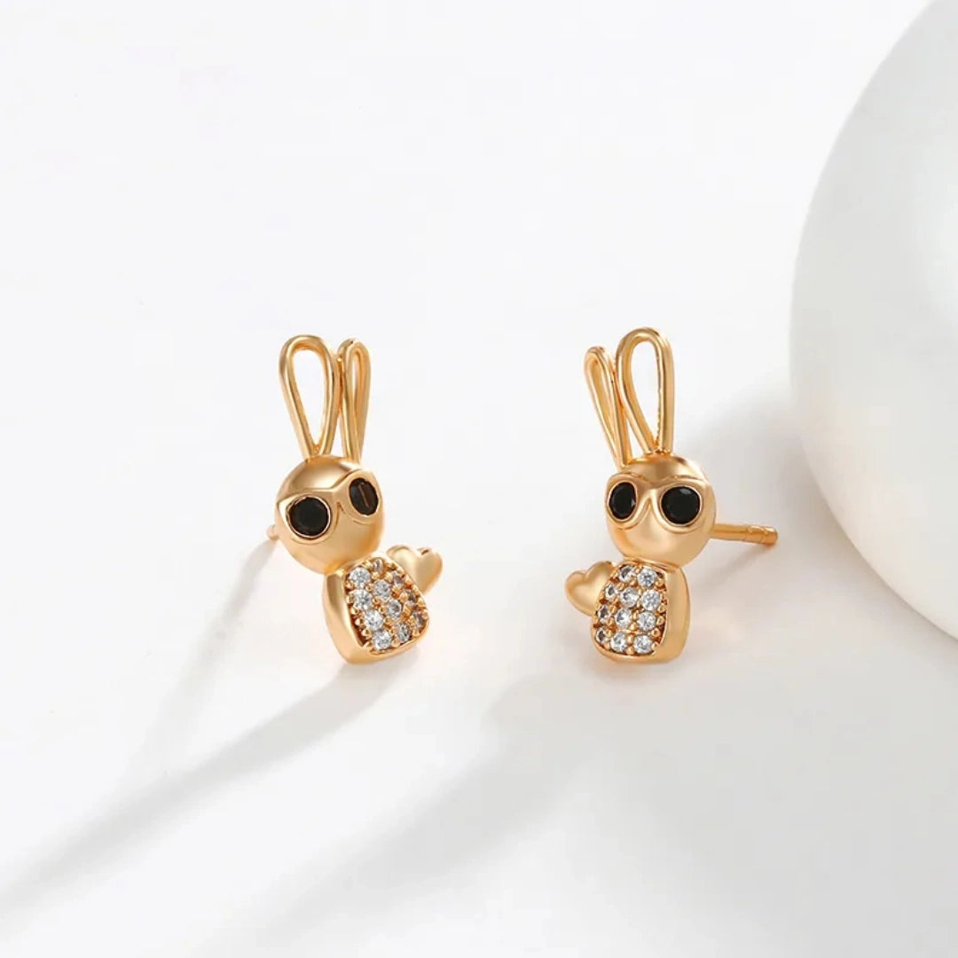 Sweet Rabbit Ear Studs - 62carat