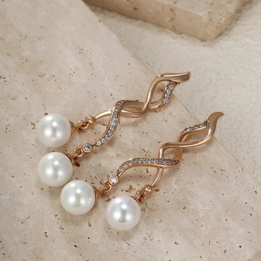 Sweet Spiral Irregular Drop Earrings 62carat