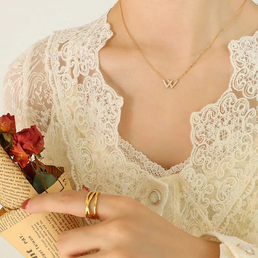 Trendy V Shape Necklace 62carat