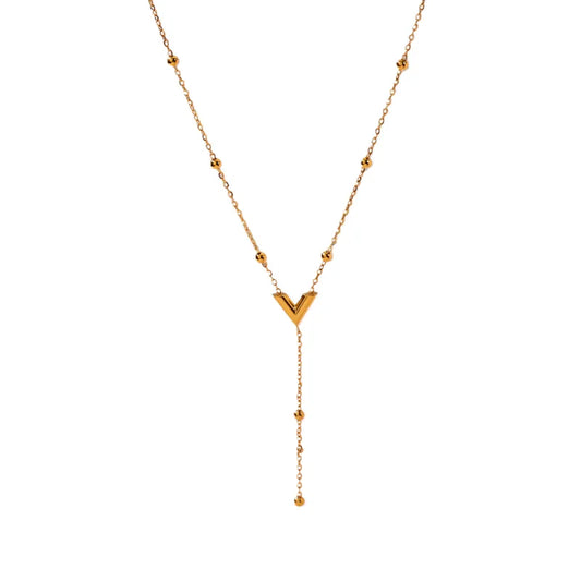 V Shape Party Wear Necklace 62carat