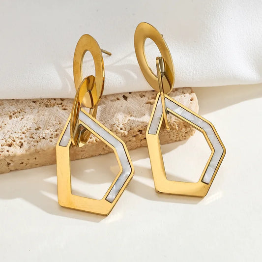 Vintage Electroplated Stud Earrings 62carat