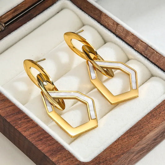 Vintage Electroplated Stud Earrings 62carat