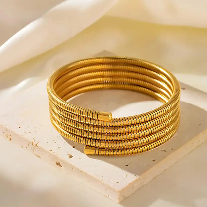 Multi layer Round Shape Bangle - 62carat