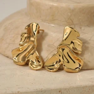 Casual Solid Ear Studs - Image 2