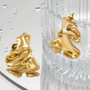 Casual Solid Ear Studs - Image 3