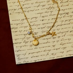 Classic Style Shell Pendant Necklace - Image 2