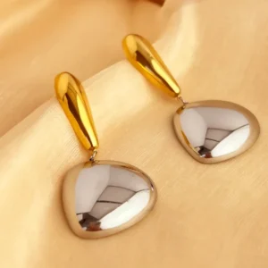 Elegant Simple Style Geometric Drop Earrings - Image 2