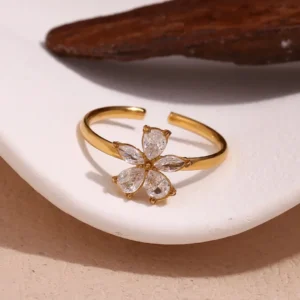 Flower Open Rings - Image 2