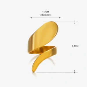 Hip-Hop Simple Style Open Rings - Image 3
