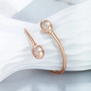 Simple Style Oval Bangle - Image 2