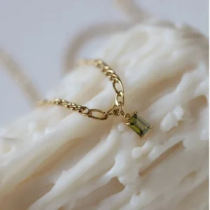 Small Stone Pendant Necklace - Image 1