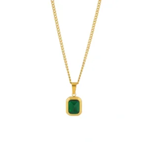 Square Rhinestones Necklace Pendant - Image 4