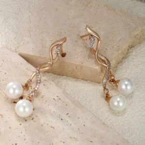 Sweet Spiral Irregular Drop Earrings - Image 4
