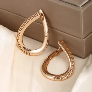 Water Droplets Plating Hollow Earrings - Image 4
