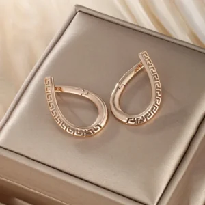 Water Droplets Plating Hollow Earrings - Image 2